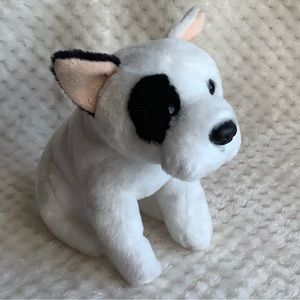 Adorable White Black Plush French Bulldog Puppy Dog Stuffed Animal Toy
